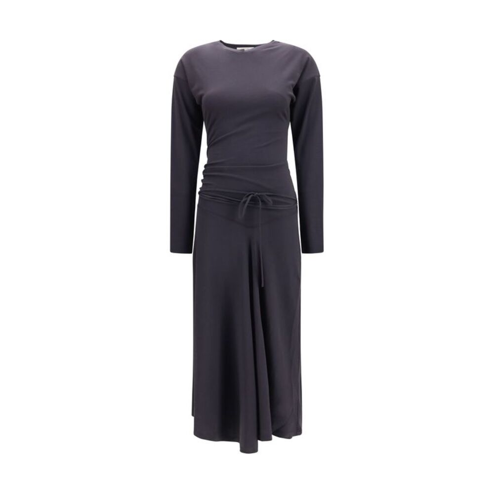 Lemaire Women Draped Fitted Long Dress